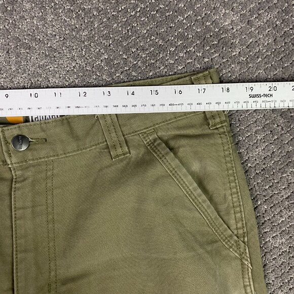 Carhartt Relaxed Fit Cryder Full Swing Pants Men's 36 x 30 Fits 36 x 28 Olive - Picture 13 of 16